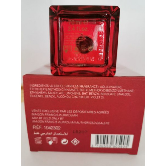 Maison Francis Kurkdjian Paris Baccarat Rouge 540 Extrait de Parfum 70ml 